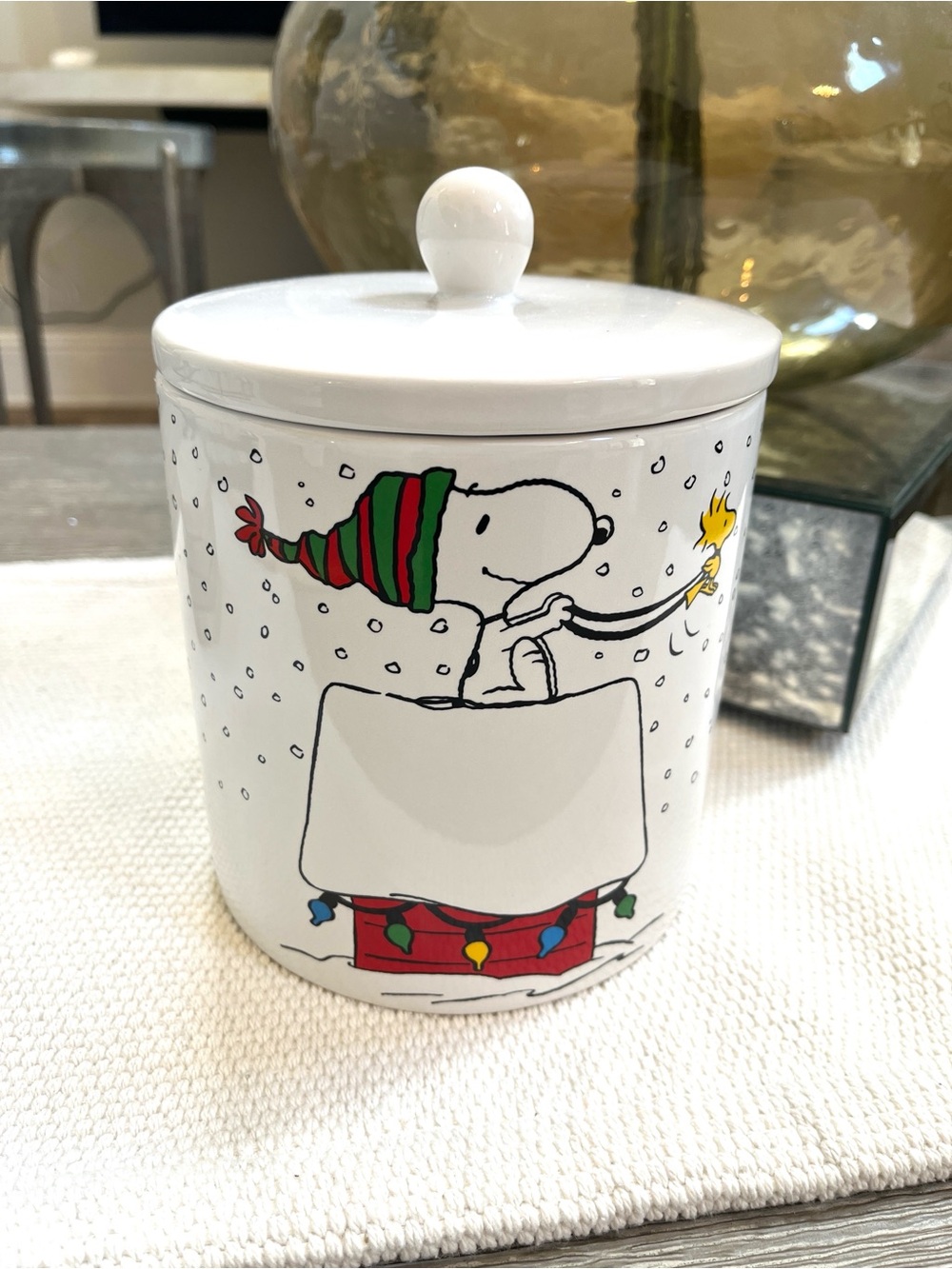Snoopy Holiday Storage Jar